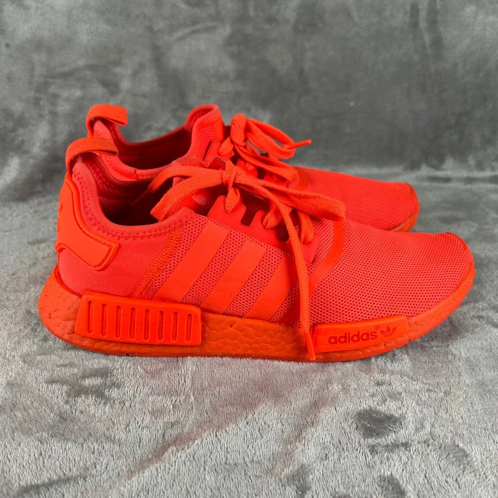 Adidas NMD R1 Solar Red Monochromatic Mesh Sneakers S31507 Mens 10.5 No Insoles